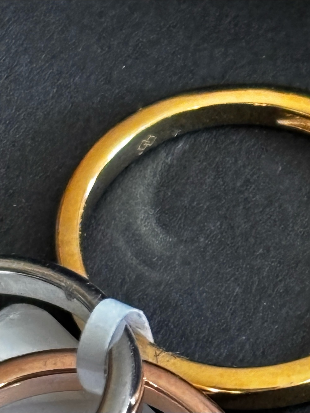 Stackable Multi-Color Pavé Band Rings - Natural Diamonds - Picture 7 of 8